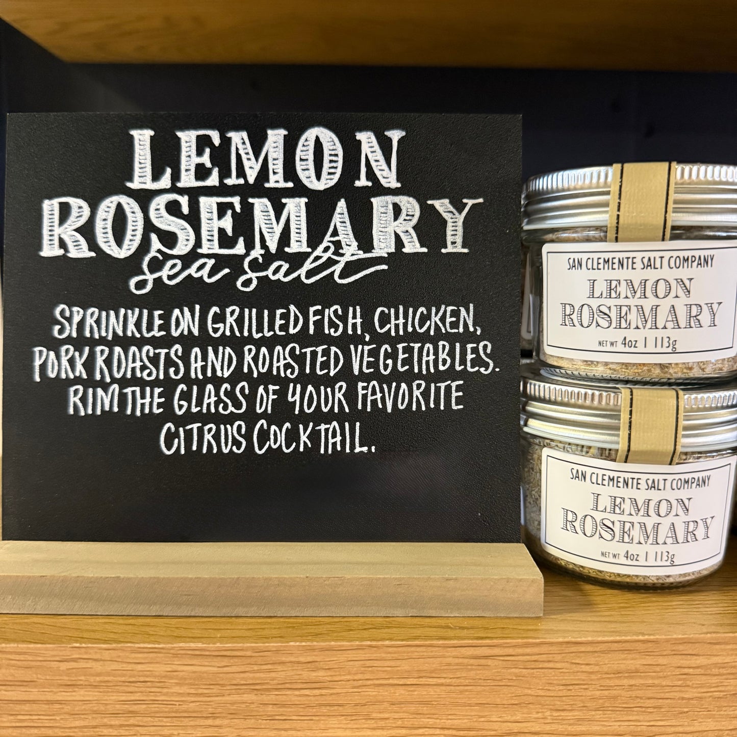 Lemon Rosemary Sea Salt - All Natural Gourmet Finishing Salt