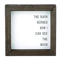 The Barn Burned Down Wood Sign | Tiered Tray Decor | Motivational Wall Art