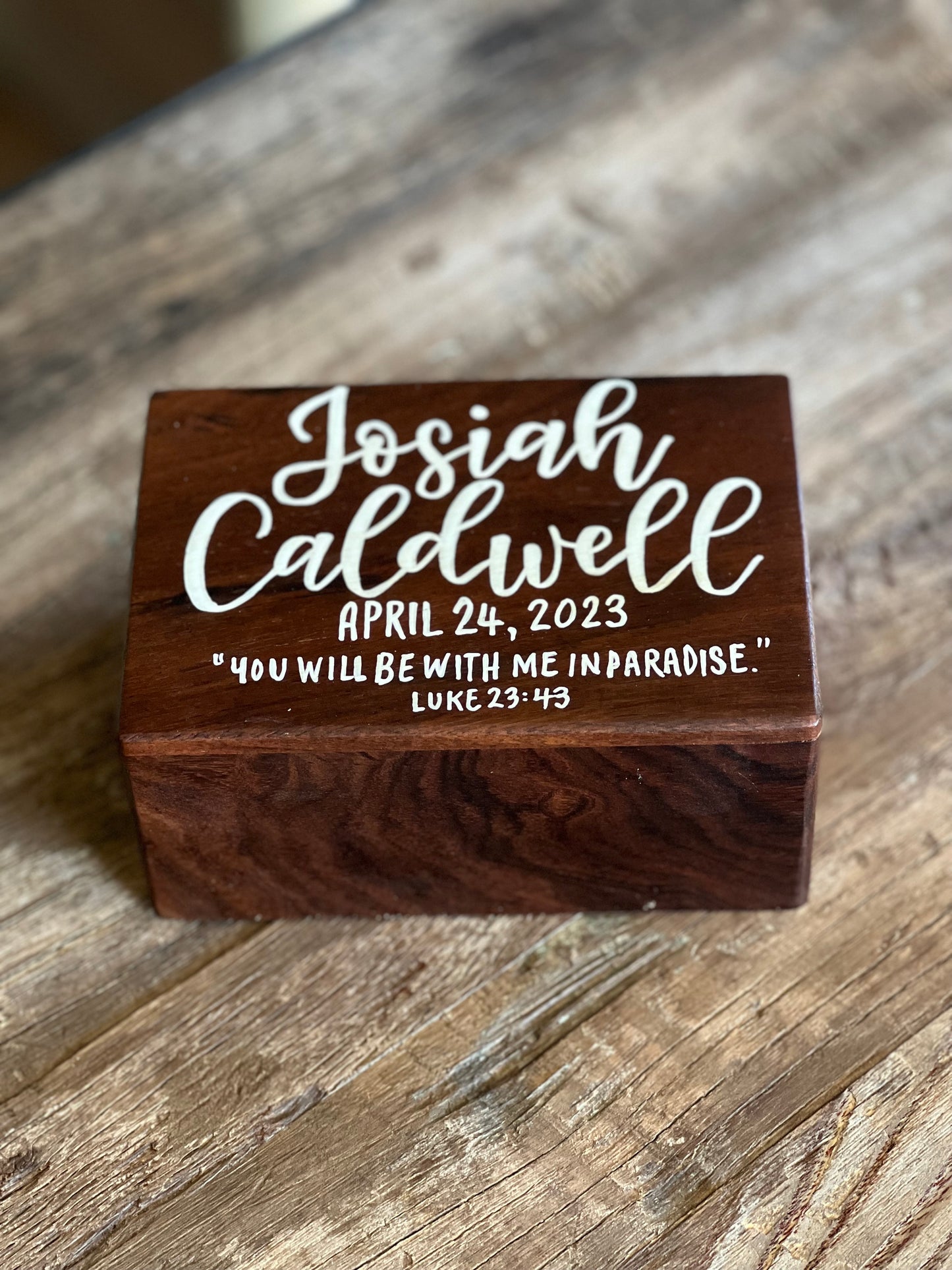 Baby Urn for Ashes | Infant Urn | Small Wooden Cremation Urn | Miscarriage Urn | Stillborn Memorial Box