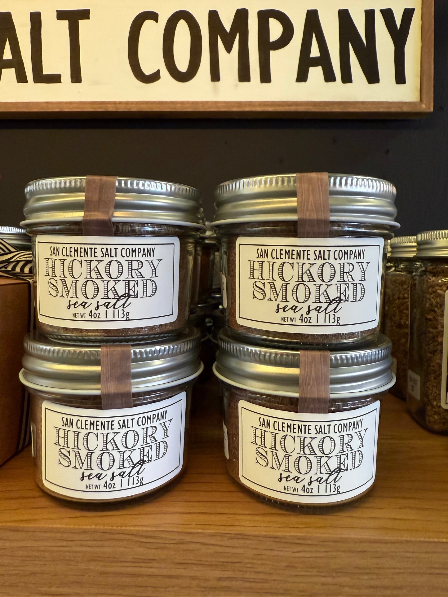 Hickory Smoked Sea Salt - All Natural Gourmet Finishing Salt