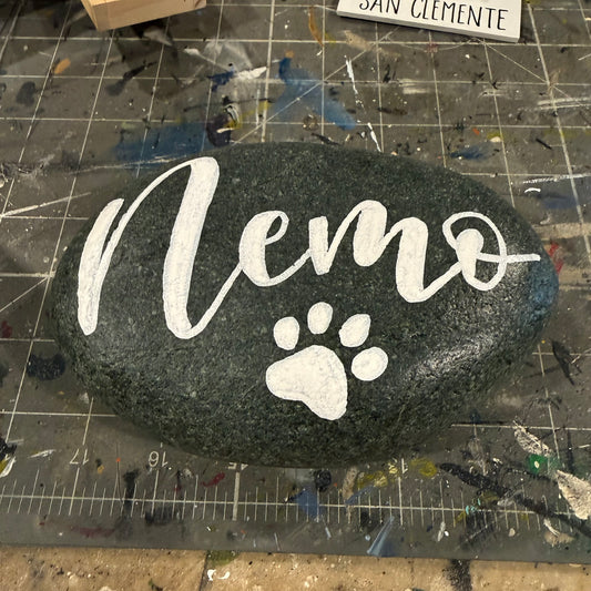 Hand Painted Pet Memorial Stone | Dog Loss Sympathy Gift