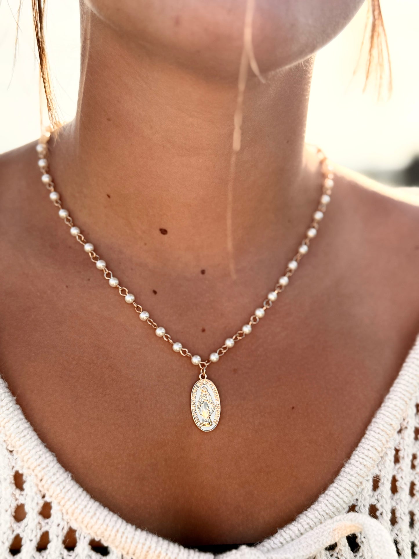 Virgin Mary Pendant | Faith Jewelry for Women | Religious Gift