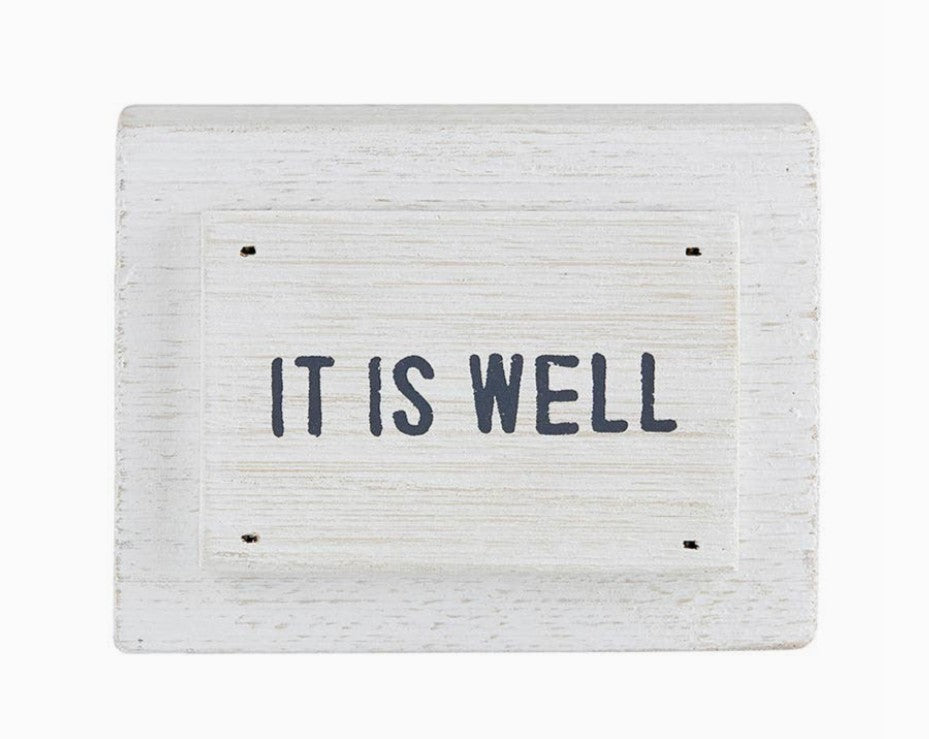 It is Well Wood Sign | Faith Based Farmhouse Decor